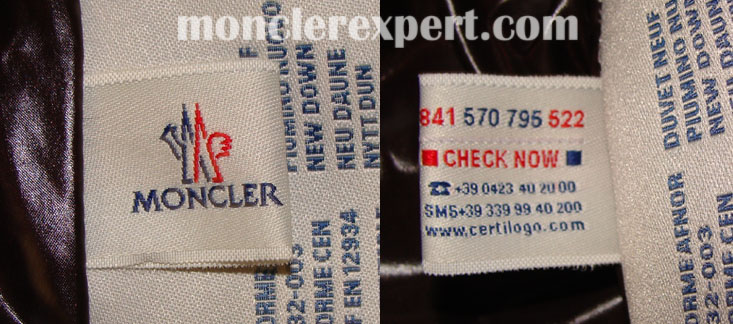 Moncler Expert - Details of the Certilogo tag