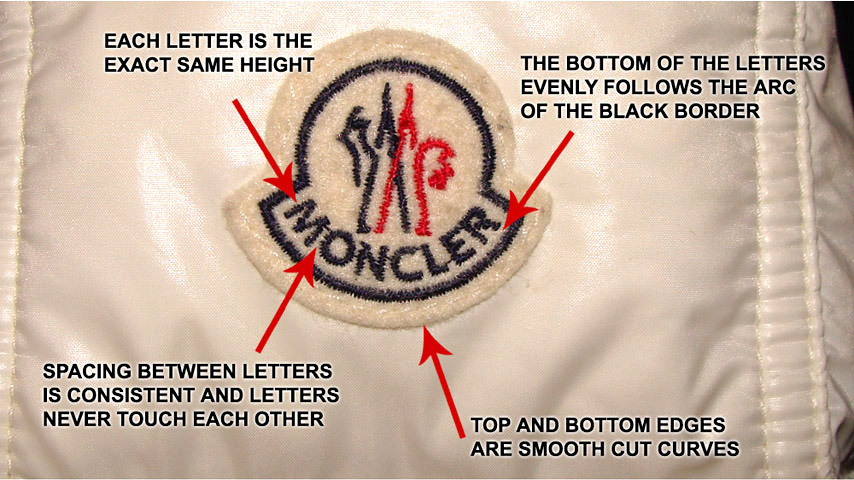 Details of the Moncler logo