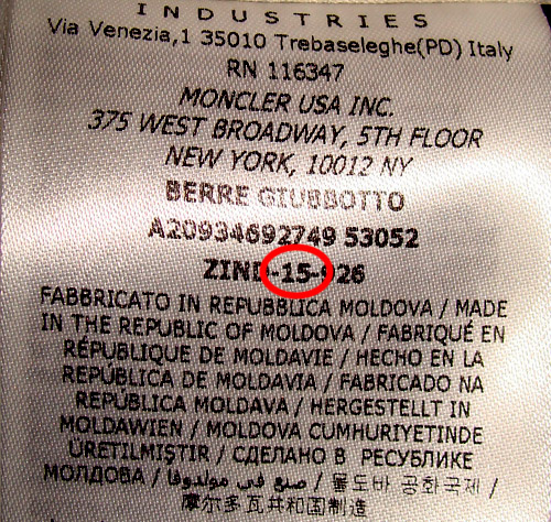 Moncler Expert - Other tags and details