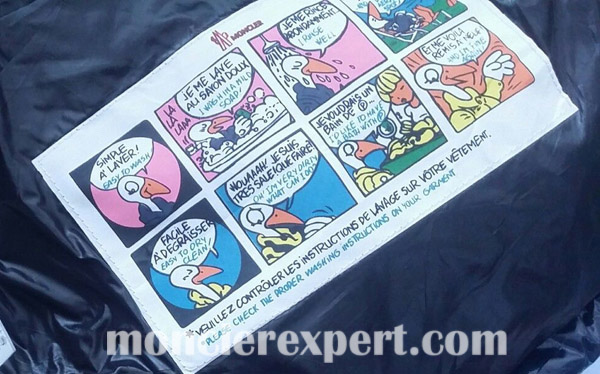 Moncler cartoon hot sale label